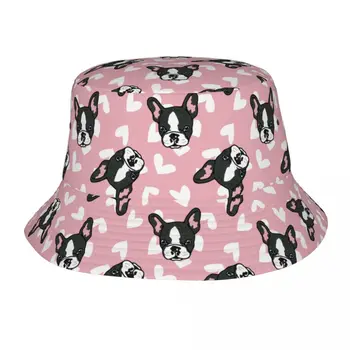 Весенние головные уборы French Bulldog Merch Bucket Hats Стильная мужская шляпа от солнца для кемпинга